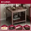 Mesa de centro de madera maciza sala de estar mesa de centro para el hogar preparación de té balcón de apartamento pequeño mesa de centro mesa para tomar té mesa auxiliar pequeña integrada mesa baja