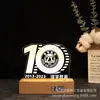 Celebração de Aniversário de Carro Enfeites Luminosos de Acrílico para Iluminação Noturna Tempo Personalizado Bem-Estar do Funcionário Presente Empresarial Lâmpada 3D