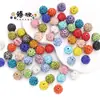 Venda Quente Transfronteiriça Broca de Bola com Furo Reto de 10mm Bola de Bayberry Contas Shambhala Acessórios de Cabelo DIY Acessórios para Pulseira Várias Cores