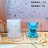 Molde de Vela Raposa Estereoscópica para Meditação Raposa Cartoon 3D para Meditação Gesso Aromaterapia Moldes de Silicone