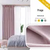 Cortina de luz do quarto de sombreamento completo 2022 nova sala de estar moderna protetor solar isolamento térmico gancho tecido de cortina personalizado