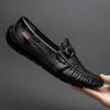 Mocasines Perforados Huecos para Hombre, Zapatos Slip-On Casuales de Primavera y Verano, Zapatos Casuales de Estilo Británico para Hombre de Verano, Populares en Línea