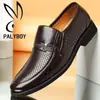 Cuero Genuino cuero liquidación especial verano zapatos de cuero calados para hombre casuales con agujeros zapatos de cuero frescos para hombres de mediana edad y ancianos zapatos de papá
