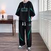 Traje de Manga Corta Deportivo de Verano para Ocio Moda de Marca Tendencia para Adolescentes Estudiantes de Secundaria y Preparatoria Verano Plagian Ropa para Hombre Guapo