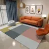 Nueva Alfombra de Piso Sala de Estar Dormitorio Lujo Ligero Alta Calidad Simple Cobertura Total Sofá Alfombra de Piso Grande Mesa de Café Limpiable Alfombra de Mesita de Noche