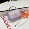 Artículo Caliente de Primavera/Verano Bolso Mini Acolchado con Cadena Nuevo Bolso Cuadrado Pequeño de Moda para Mujer Bolso de Hombro Cruzado de Nicho de Gama Alta
