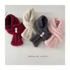 Bufanda de Punto Coreana Nueva para Niños Otoño e Invierno 2025 Etiqueta de Moda Calentador de Cuello de Hilo Rizado para Niños y Niñas Venta al por Mayor