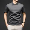 Tops de Proteção Solar de Verão, Roupa de Trabalho Respirável, Camisas Polo de Seda Gelada de Secagem Rápida em Estoque, Atacado do Fabricante, Fresco e Refrescante para o Negócio