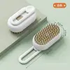 Pente borrifador de cabo transfronteiriço para gatos e cães, escova borrifadora de vapor elétrica, pente massageador, borrifo de um toque para remover pelos soltos, pente para animais de estimação