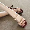 Sandalias de Tacón Alto para Mujer Chuyuji para Verano 2026 Modelo Nuevo con Tacón Fino y Tira Única, Impresionantes Pantuflas de Moda