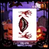 Pegatinas de tatuaje de Halloween con múltiples diseños al por mayor: calabaza, fantasma, araña, calavera, varias cicatrices sangrientas, heridas falsas