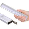 Corpo humano indução roupeiro barra de luz luz redonda noite 10led armário casa gaveta bateria seca lâmpada de indução magnética