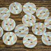 Botões de Concha Xadrez em Forma de Diamante Puramente Naturais para Roupas, Camisas, Vestidos, Roupas de Bebê, Roupas Infantis, Botões de Concha Versáteis com Dois Furos