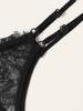 Fornecimento transfronteiriço de comércio exterior europeu e americano lingerie sexy sexy feminina renda preta de três pontos vendas diretas da fábrica