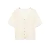 Jaqueta de tricô com decote V, marca Z, estilo europeu e americano, manga curta, moda casual, design vazado, roupa casual feminina popular no AliExpress, cor damasco