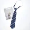 Jk Departamento Japonés Estilo Universitario Corbata Rayada Camisa Floja Femenina Sin Problemas Negro Azul Rojo Verde Traje de Estudiante para Hombre