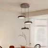 Candelabro de Restaurante Estilo Japonés Wabi-Sabi Creativo Color Veta de Madera Lámpara de Noche para Dormitorio Arte Moderno Minimalista Lámpara para Mesa de Comedor Bar