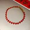 Pulsera con Colgante de Corazón de Circonita Minimalista con Diseño Único, Pulsera Versátil de Moda con un Toque de Lujo Ligero y Sensación de Alta Gama para Mujeres