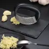 Prensador de ajo de acero inoxidable, versión engrosada, triturador de ajo para uso doméstico, machacador de ajo, mortero de ajo para cocina
