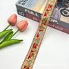 Nuevo 3.5cm de Ancho Lentejuela Estilo Étnico Bordado Accesorios para Ropa Encaje Cinturón Falda Falda Zapatos y Sombreros para Mujer