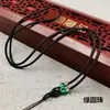 Cuerda de Ágata Tejida a Mano Cuerda para Colgar Cuentas Redondas Colgante de Jade Collar de Jade Dorado Cuerda Colgante para Hombres y Mujeres Venta al por Mayor