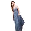 Vestido de Noche para Mujer 2026 Estilo Verano, Elegante y Digno Vestido Largo, Adelgazante Azul Estilo Hada Vestido de Gala para Anfitriona de Banquete