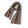 Bufanda de Cachemira de Color Sólido Otoño Invierno Calentador de Cuello Cálido Chal de Punto Hueco Estilo Unisex para Pareja Lujo Ligero Sensación de Alta Gama