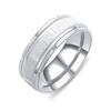 Estilo Transfronterizo Versátil Minimalista Diseño Floral de Línea Anillos Irregulares para Pareja Venta al por Mayor Personalizados de Moda Anillos Apilables