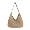 Bolsa de Tela Ligera Estilo Coreano para Mujer 2026 Nueva Moda Versátil Bolsa Dumpling Bolsa para Estudiante Clase Bolso Cruzado Ligero Casual