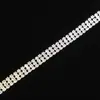 Cadena DIY de Pedrería, Cadena de Garras de Tres Filas, Cadena de Diamantes Dispersos Multihilera, Tirante Metálico para Vestido de Novia, Accesorios y Materiales para Ropa