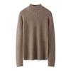 Suéter de Cachemira de Imitación de Alta Calidad 100% Cachemira para Mujer, Cuello Alto, Ajustado, de Moda, Estilo Urbano, Tejido de Punto para Otoño e Invierno