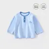 Ropa de bebé, camisetas de manga larga para bebés, tops casuales nuevos para primavera y otoño para niños y niñas, ropa infantil