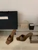 Colección de Verano Chuyuji: Mules de Tacón Alto Cuadrados Retro con Tira y Punta Abierta para Mujer, Sandalias Elegantes y Únicas de Tacón Fino para Uso en Exteriores