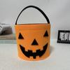 Balde de Armazenamento de Doces de Feltro Novo de Halloween Transfronteiriço, Bolsa Tote Tridimensional, Bolsa de Feltro Não Tecido