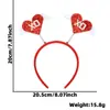 Amazon Diadema Día de San Valentín Tocado de Pluma Roja Suministros para Fiesta de Bodas Diadema de Polvo Dorado Amor Pasador Accesorios para el Cabello