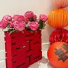 Juego de Flores Artificiales para Mesita de Noche de Boda, Arreglo para Mueble de TV de Sala de Estar de Boda, Arreglo Floral, Fábrica de Decoración Floral de Boda para Dormitorio