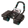 Rodillo Abdominal Inteligente de Cuatro Ruedas con Rebote Automático, Dispositivo de Entrenamiento de Músculos Abdominales con Soporte para Codos, Ejercicio de Rueda Abdominal con Soporte para Seis Codos