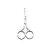 Tijeras de Belleza de Acero Inoxidable de 3.0 mm de Espesor Tijeras Domésticas Redondas para Vello Nasal Herramientas de Belleza Tijeras para Vello Nasal y Cejas Tijeras de Recorte para Maquillaje