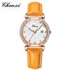 CHENXI/Dawn Reloj de Señora con Calendario Incrustado de Diamantes Tono Vibrante Explosiones Resistente al Agua Dial de Malla Fritillaria Reloj de Cuarzo para Mujer