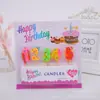 Suministro de Fábrica 0-9 Creativo Cumpleaños Digital Manualidad Velas de Parafina Set Decoración Fiesta Pastel Lote