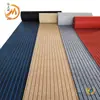 Alfombra Jacquard Rayada Gris Off-White de Color Sólido para Hogar Dormitorio Almacén Cobertura Completa Estilo Insins Cubierta Completa de Piso