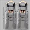 Delantal al por mayor impermeable y a prueba de aceite transparente para hombre y mujer cocina hogar ropa de trabajo lindo adulto delantal de TPU personalizado