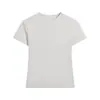 Hilo de Fibra de Hidrógeno para Mujer 220g (Algodón Lycra) Camiseta de Manga Corta con Cuello Redondo y Hombros Descubiertos de las Spice Girls Ajustada Cómoda Camiseta Lisa para Estampar