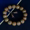 Rosário de Madeira Natural Liudao Material Antigo 108 Contas de Buda de Madeira de Queda do Dragão Contas de Buda Estilo Nacional Pulseira Chinesa Joia Wen Play Corrente