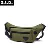 Coreano novo homens e mulheres cintura saco leve de poliéster pano ombro crossbody bag portátil multi-cor bolsa de moeda