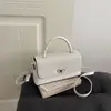 Bolsa de Ombro/Tote/Transversal Grande Capacidade Estilo Coreano Transfronteiriça 2026 PU Novo Fechamento com Trava de Luxo Simples e Fashionável para o Dia a Dia