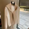 Bufanda Pequeña Triangular con Capucha Estilo Coreano para Mujer, Chal Cálido Cortavientos con Borlas Otoño/Invierno, Bufanda Versátil de Punto para Superponer, Calentador de Cuello