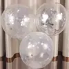 Atacado do Fabricante Balões de Lantejoulas Balões de Látex Transparentes com Lantejoulas Decoração de Casamento Aniversário Balões de Látex Transparentes de 12 Polegadas