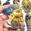 Comercio Exterior Mitología Egipcia Faraón Reina Gato Negro Egipcio Souvenirs Imán Estéreo 3D Imán de Nevera de Resina Colección