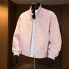 Nueva Chaqueta de Cuero con Cuello Alto para Hombre Otoño 2026, Estilo Pareja, Resistente al Agua, Corte Holgado, Casual, Tallas Grandes, Abrigo de Moda para Hombre